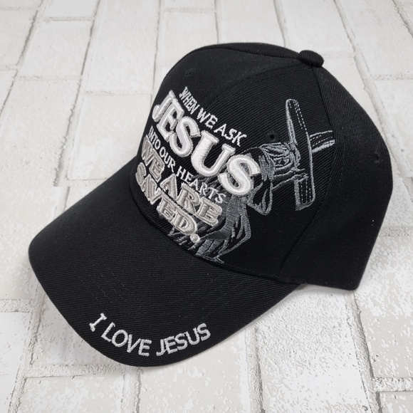 WHEN WE ASK JESUS INTO OUR HEARTS WE ARE SAVED. Religious Cap - Picture 2 of 3